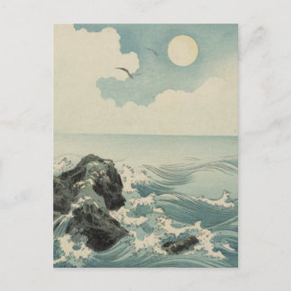 Japanese Waves Postcard
