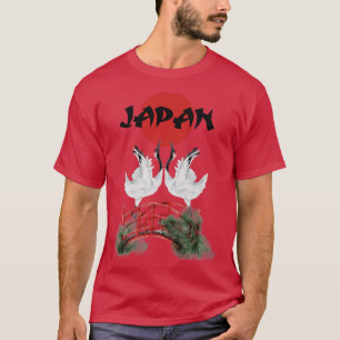 Japanese White Crane Japan T-Shirt