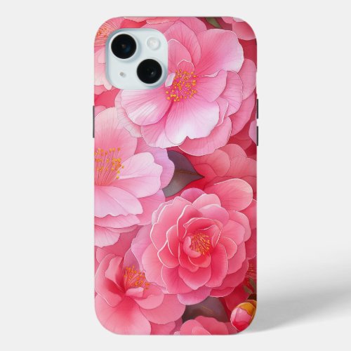 Japanese Wildflower Camellia Phone Case