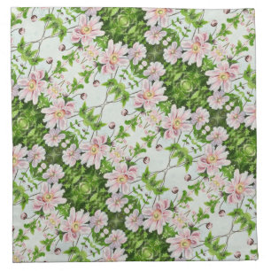Japanese Windflowers - Cloth Napkin