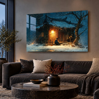 Japanese Winter 36x24 Acrylic Wall Art