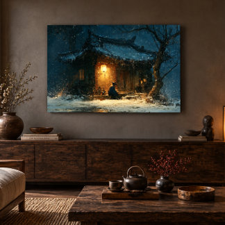 Japanese Winter 36x24 Gallery Wrap