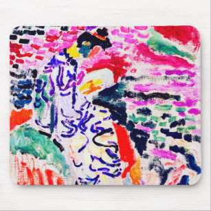 Japanese Woman beside the Water, Matisse Mouse Pad