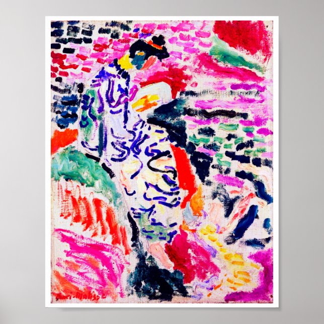 Japanese Woman beside the Water, Matisse Poster (Front)