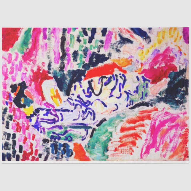 Japanese Woman beside the Water, Matisse Tissue Paper (Front)