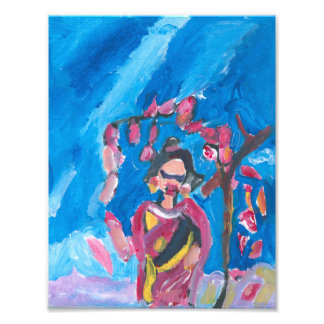 Japanese woman print