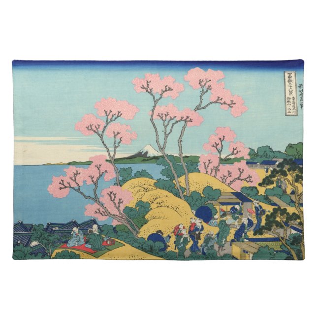 Japanese Woodblock: Fuji from Gotenyama Placemat (Front)
