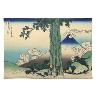 Japanese Woodblock: Mishima Pass in Kai Province Placemat