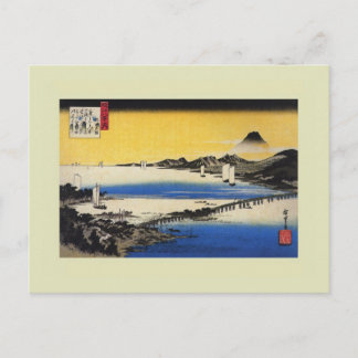 Japanese Woodblock Postcard