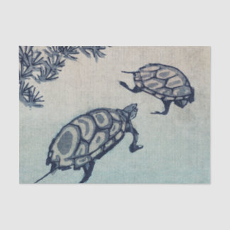JAPANESE WOODBLOCK TURTLE Tissue Paper