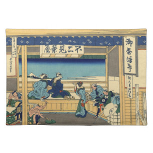 Japanese Woodblock: Yoshida at Tokaido Placemat