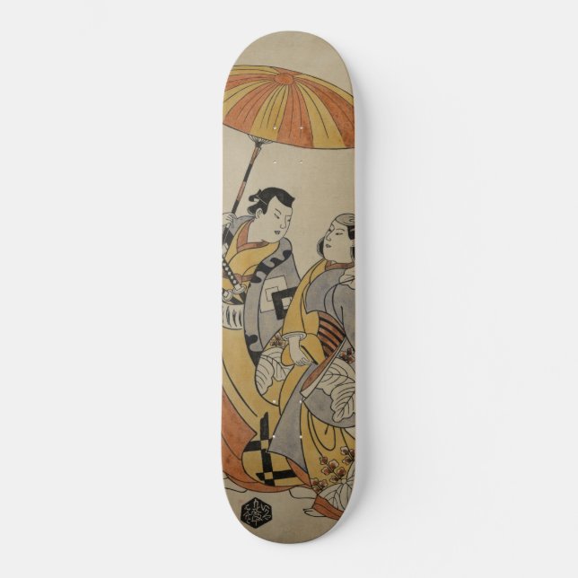 Japanese Woodcut #2 Skateboard Deck (Front)