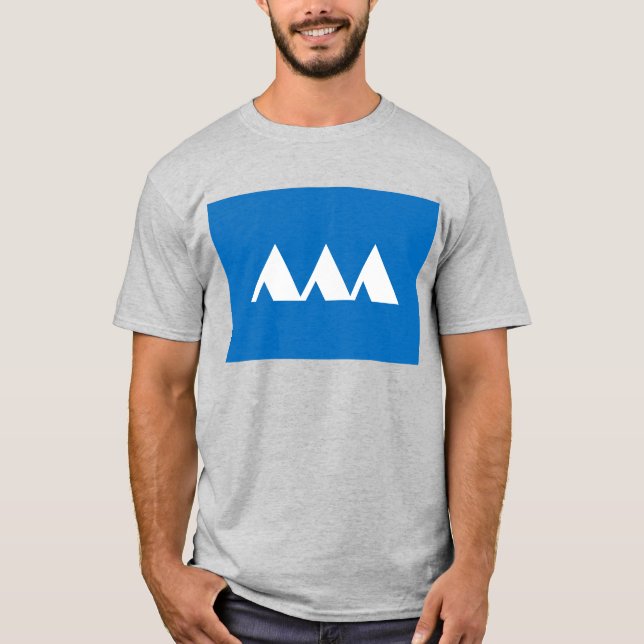Japanese Yamagata Prefecture Flag T-Shirt (Front)