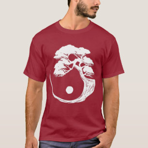 Japanese Yin Yang Bonsai Tree T-Shirt