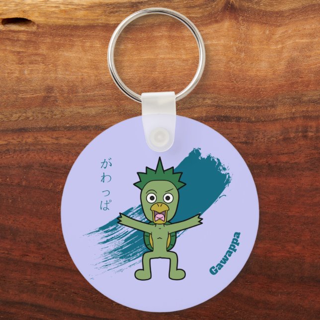 Japanese Yokai Gawappa Keychain (Front)