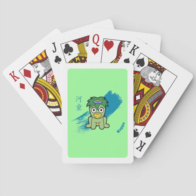 Japanese Yokai Kappa Poker Cards (Back)