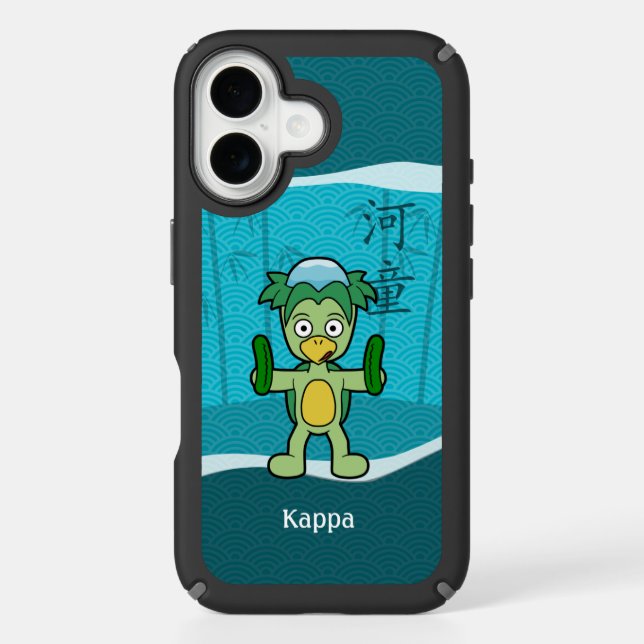 Japanese Yokai Kappa Speck iPhone Case (Front)