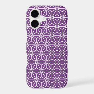 Japanese Yukata Jinbei Asanoha Pattern ayame iPhone 17 Case