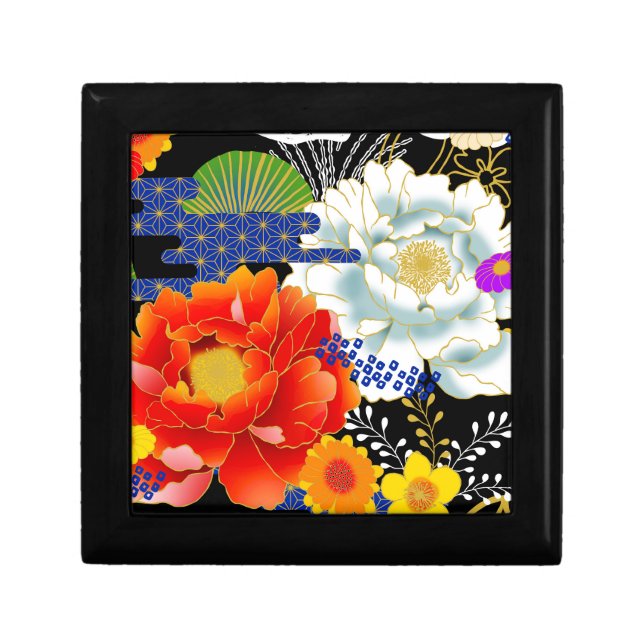 Japanese yuzen style gift box (Front)