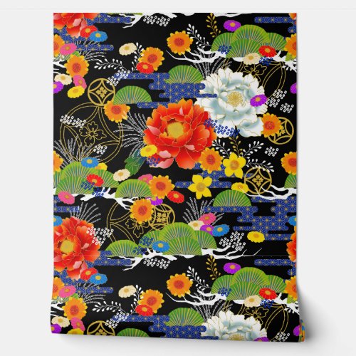 Japanese yuzen style wallpaper 