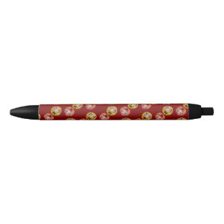  "Japanese Zen Daruma & Kanji – Never Give Up" Pen