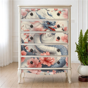 Japanese Zen Garden Dragon Fine Art Decoupage Tissue Paper