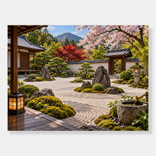Japanese Zen Garden Rock Garden Sakura Foam Board