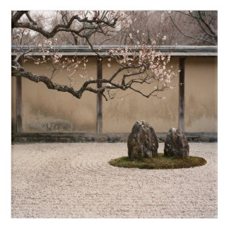 Japanese Zen Gardens Japandi Wall Calendar Acrylic Print
