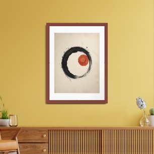 Japanese Zen Minimal Framed Art