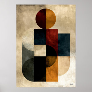 Japanese Zen Ripple Geometric Abstract Wall Art