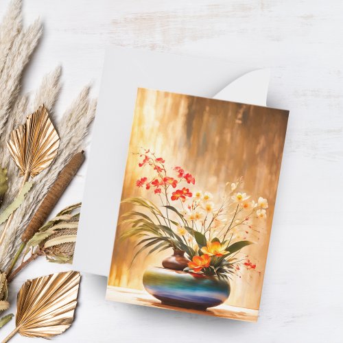 JapaneseFlower Arrangement Ikebana Note Card