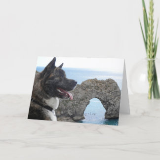 Japaness Akita Card