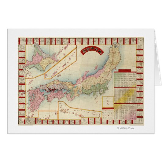 JapanPanoramic MapJapan Cards (Front Horizontal)
