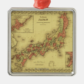 JapanPanoramic MapJapan Metal Ornament