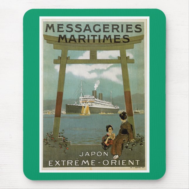 "Japon Extreme-Orient" Messegeries Maritimes Mouse Pad (Front)