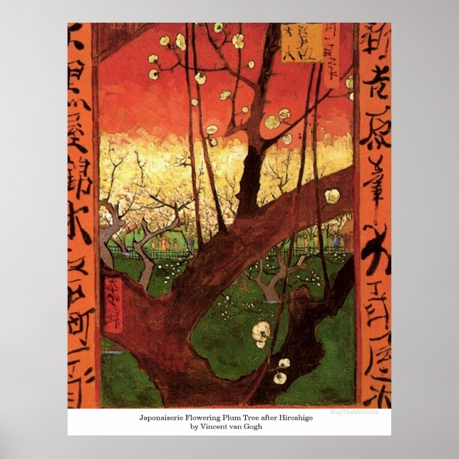 Japonaiserie Plum Tree Hiroshige -Vincent van Gogh Poster (Front)