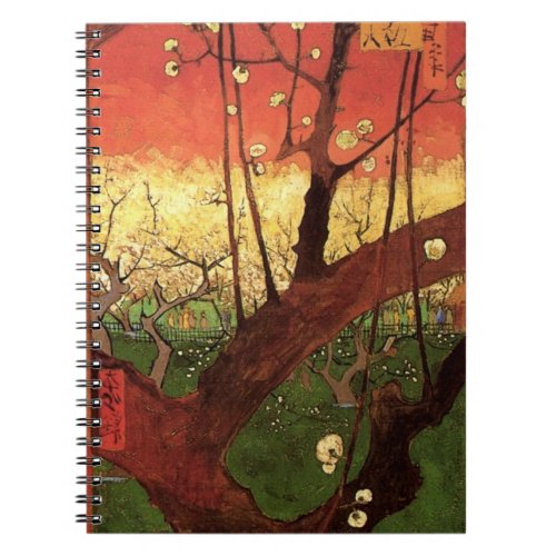 Japonism Flowering Plum Tree by Vincent van Gogh Notebook