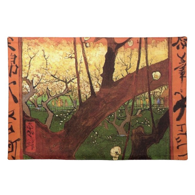 Japonism: Flowering Plum Tree by Vincent van Gogh Placemat (Front)