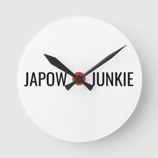 Japow Junkie Round Clock