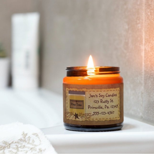 Jar Candle Custom Scent Business Label (Creator Uploaded)