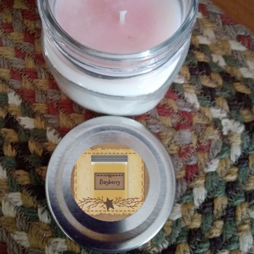 Jar Candle Custom Scent Round Sticker