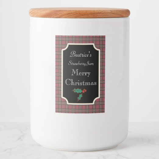 Jam jar christmas labels