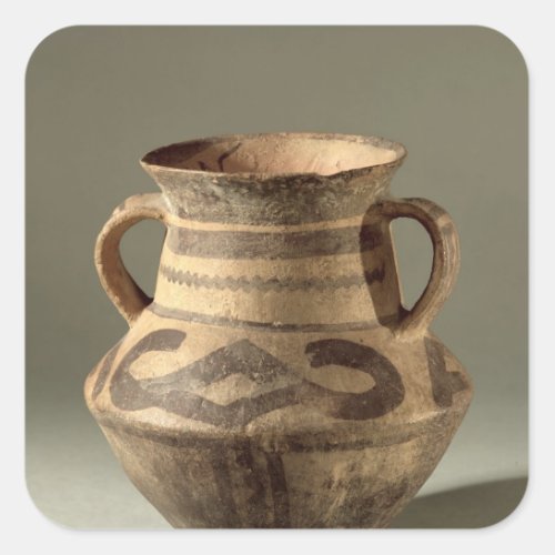 Jar from Gansu Province c1300_700 BC Square Sticker