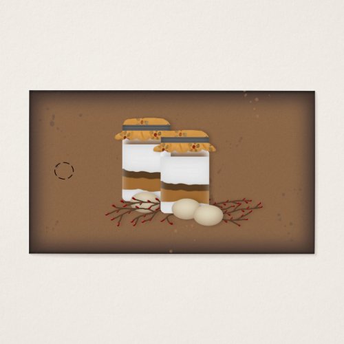 Jar Mix Directions Hang Tag Business Cards