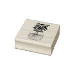 Jar Of Flowers Rubber Stamp at Zazzle