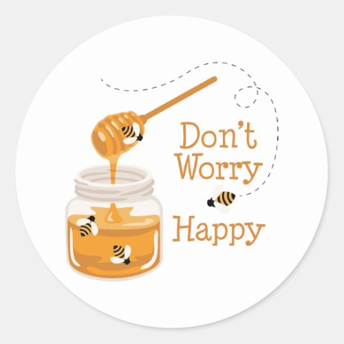 Jar of Honey Classic Round Sticker