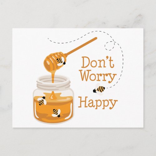 Jar of Honey Postcard