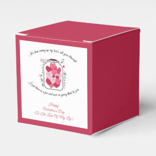 Jar Of Love Valentines Day Favor Boxes