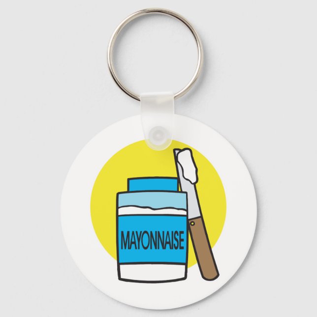 jar of mayonnaise keychain (Front)