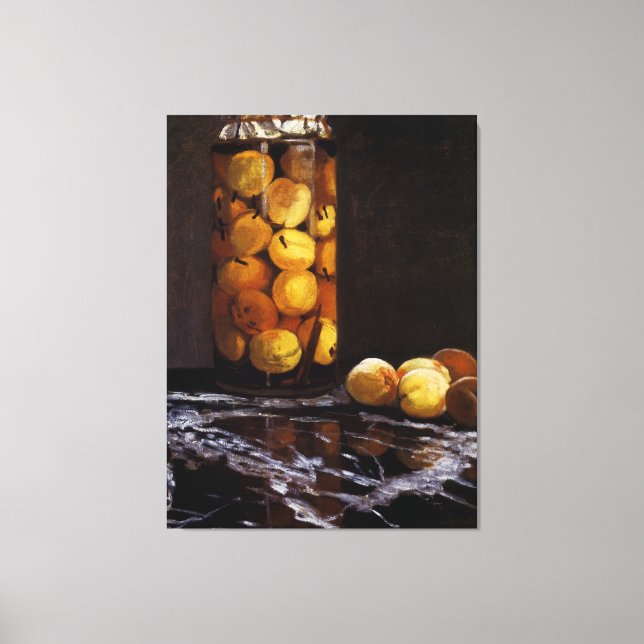 Jar of Peaches Canvas Print (Front)